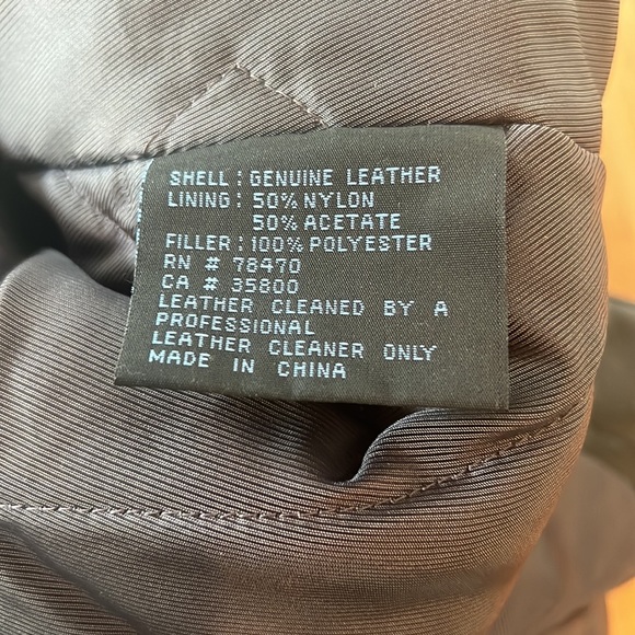 Mens Kenneth Cole Leather bonnet jacket ! Black Size Large - Picture 7 of 9